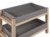Estantería de cemento reforzado gris/madera clara 57 cm OLIENA_806280