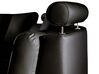 7 Seater Curved Leather Modular Sofa Black ROTUNDE_868