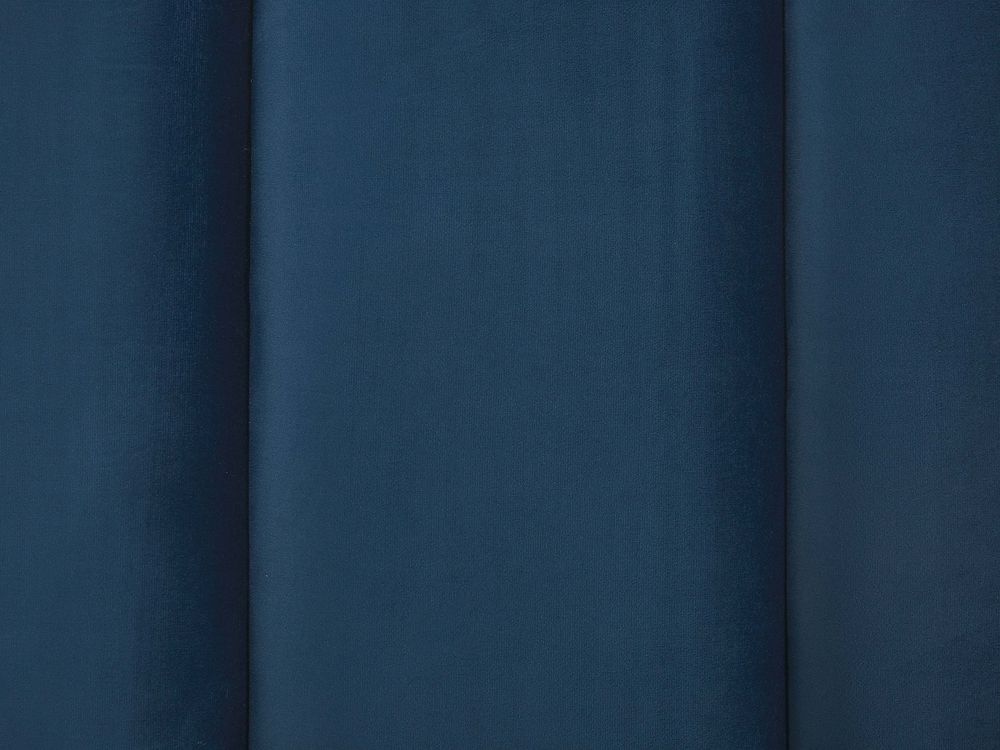 Polsterbett Samtstoff blau mit Bettkasen hochklappbar 180 x 200 cm