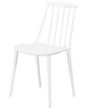 Spisebordsstol hvid plast sæt af 2 VENTNOR_707001