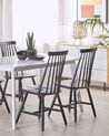 Set of 2 Wooden Dining Chairs Black BURBANK_796768