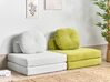 Sofa rozkładana jednoosobowa sztruksowa biała OLDEN_906500