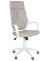 Swivel Office Chair Taupe and White DELIGHT_903310