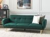 3 Seater Fabric Sofa Bed Green FLORLI_905919