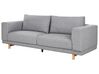 3 Seater Fabric Sofa Grey NIVALA_874128