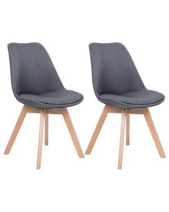 Tuoli kangas grafiitinharmaa 2 kpl DAKOTA II