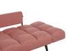 Sofá-cama em tecido rosa BREKKE_915306