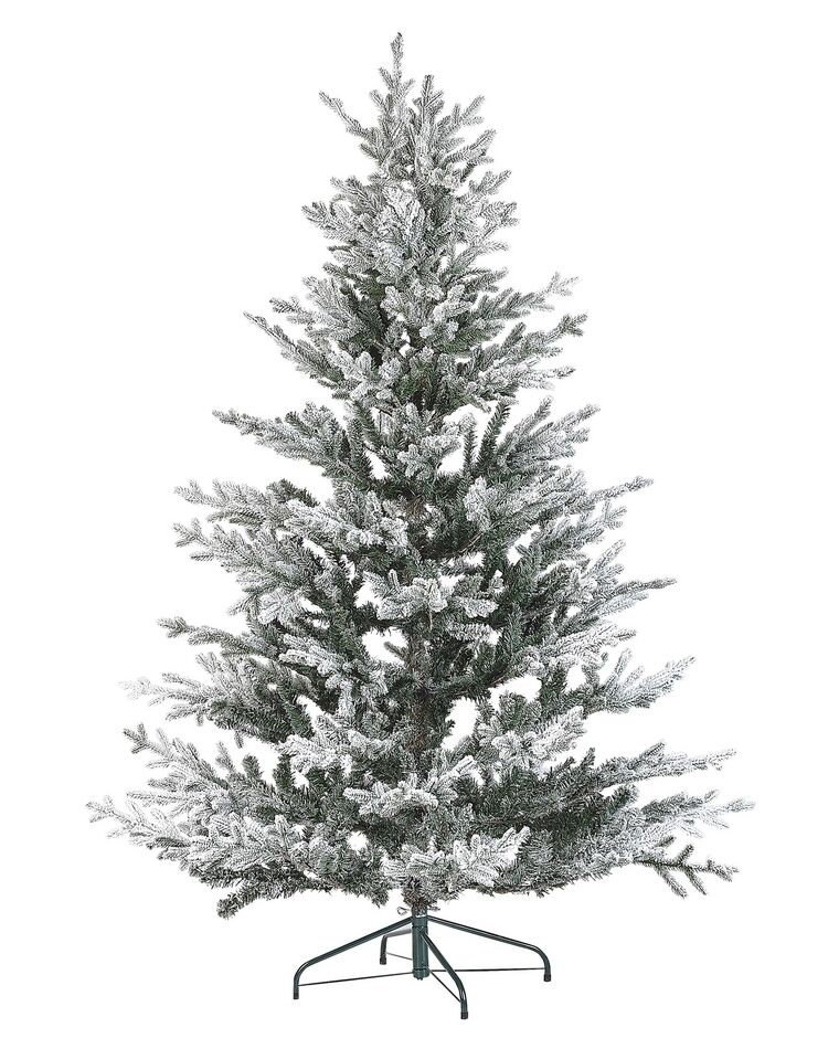 Künstlicher Weihnachtsbaum schneebedeckt 180 cm weiß BRISCO_832222