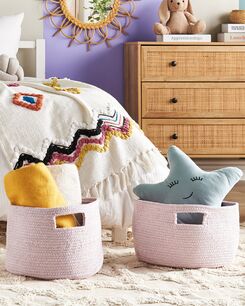 Puuvillakori pastellipinkki ⌀ 30 cm 2 kpl CHINIOT Puuvillakori pastellipinkki ⌀ 30 cm 2 kpl CHINIOT