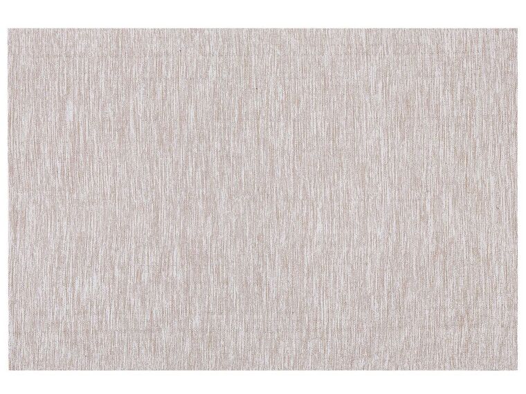 Teppich Baumwolle beige 160 x 230 cm Kurzflor DERINCE_482204
