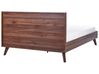 Ratanová posteľ 160 x 200 cm tmavé drevo MONPAZIER_908329