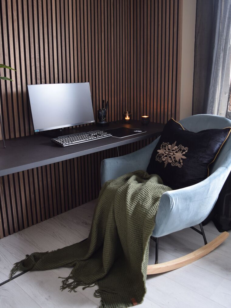 Velvet Rocking Chair Light Grey OXIE Beliani.co.uk