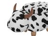 Fabric Storage Animal Stool Black and White COW_752240