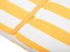 Cuscino lettino prendisole bianco e giallo 192 x 56 x 5 cm CESANA_774951