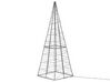 Venkovní vánoční stromek s LED osvětlením 60 cm stříbrný PUKSALA_812475