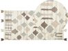Kelim Teppich Wolle mehrfarbig 80 x 150 cm geometrisches Muster Kurzflor KAGHTSRASHEN_859838