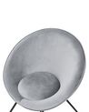 Velvet Accent Chair Light Grey FLOBY II_886103