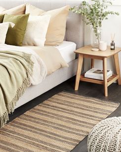 Matto juutti beige/harmaa 80 x 150 cm BUDHO