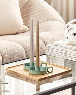 Kynttilänjalka terrakotta mintunvihreä ⌀ 9 cm 2 kpl CHORIO Kynttilänjalka terrakotta mintunvihreä ⌀ 9 cm 2 kpl CHORIO