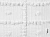 Puf de algodón blanco 40 x 40 cm HARNAI_841515