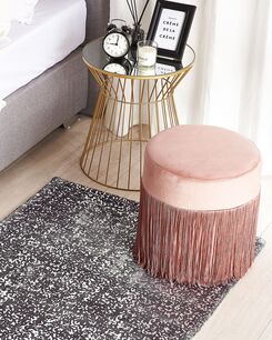 Viskoosimatto tummanharmaa hopeisella kuviolla 80x150cm ESEL Viskoosimatto tummanharmaa hopeisella kuviolla 80x150cm ESEL