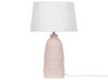 Keramická stolní lampa růžová ZARIMA_877478