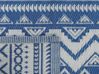 Tapis extérieur au motif zigzag bleu 120 x 180 cm NAGPUR_766497