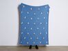 Kinderdecke aus Baumwolle mit Pandas Motiv Blau 130 x 170 cm TALOKAN_905415