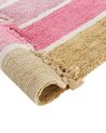 Detský bavlnený koberec 140 x 200 cm béžový/ružový TATARLI_906581