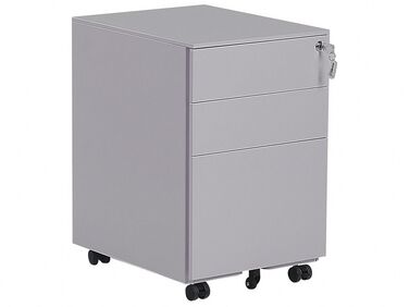 3 Drawer Metal Storage Cabinet Grey CAMI