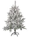 Zasněžený vánoční stromeček 120 cm bílý TOMICHI_813103