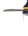 Ceiling Fan with Light Black and Yellow DOLORES_861538