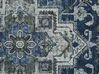 Teppich grau / blau 80 x 200 cm orientalisches Muster Kurzflor KOTTAR_831411