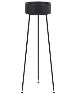 Kukkateline rauta musta 33 x 31 x 88 cm LEIKA