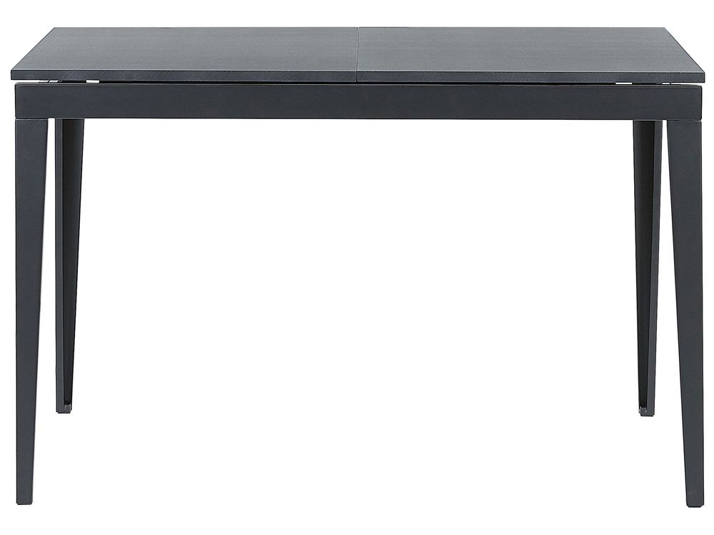 Extending Dining Table 120/160 x 80 cm Black NORLEY Beliani.co.uk