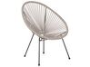 PE Rattan Accent Chair Light Grey ACAPULCO II_811592