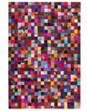 Dywan patchwork skórzany 200 x 300 cm wielokolorowy ENNE_709222