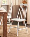 Zestaw 2 krzeseł do jadalni drewniany biały BURBANK_830499