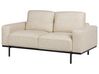 2 Seater Fabric Sofa Cream Beige SOVIK_906243