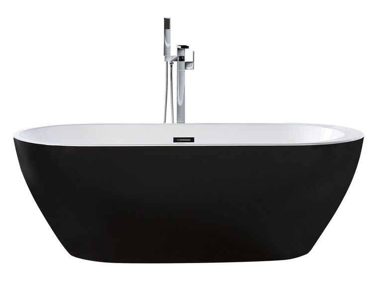  Freestanding Bath 1500 x 750 mm Black NEVIS_806451