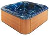 Square Hot Tub with LED Blue LASTARRIA_818733