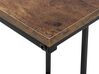 U-Shaped Side Table Dark Wood with Black TROY_757183