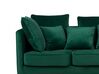 3 Seater Velvet Sofa Emerald Green FENSTAD_732128