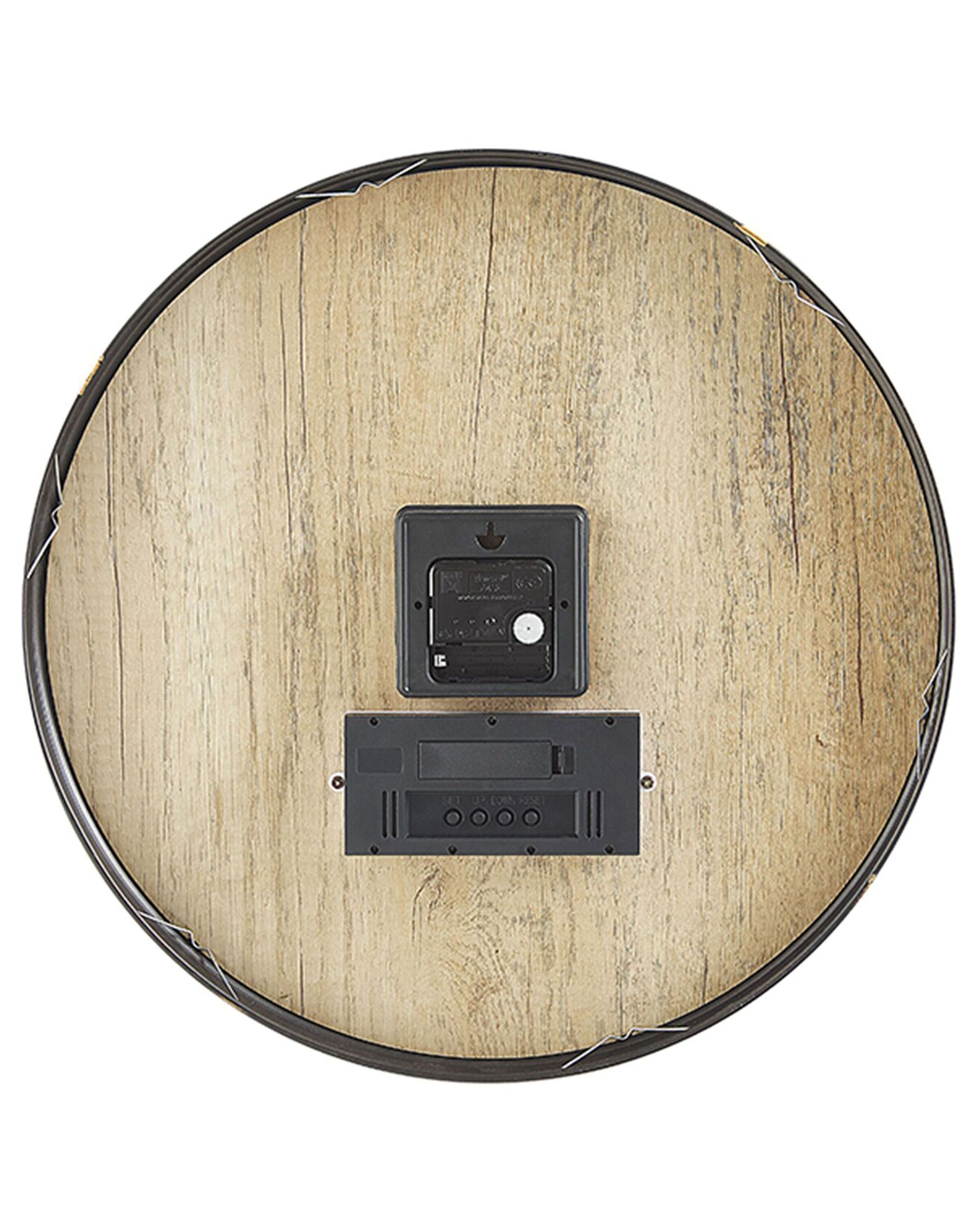 Zegar ścienny ø 43 cm brązowo-złoty BRUGG