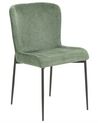 Set of 2 Fabric Chairs Green ADA_867434