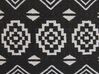 Set of 2 Cotton Cushions Geometric Pattern 45 x 45 cm Black and White CARDAK_802268