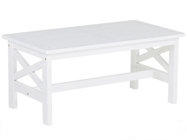 Table en bois d'acacia blanc 100 x 55 cm BALTIC
