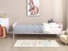 Wooden EU Single Size Bed Pastel Pink BONNAC_913292