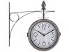 Zegar ścienny dworcowy ø 22 cm srebrno-biały ROMONT_784500