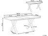 Rozkladací jedálenský stôl 140/180 x 90 cm svetlé drevo/čierna BRONSON_790967